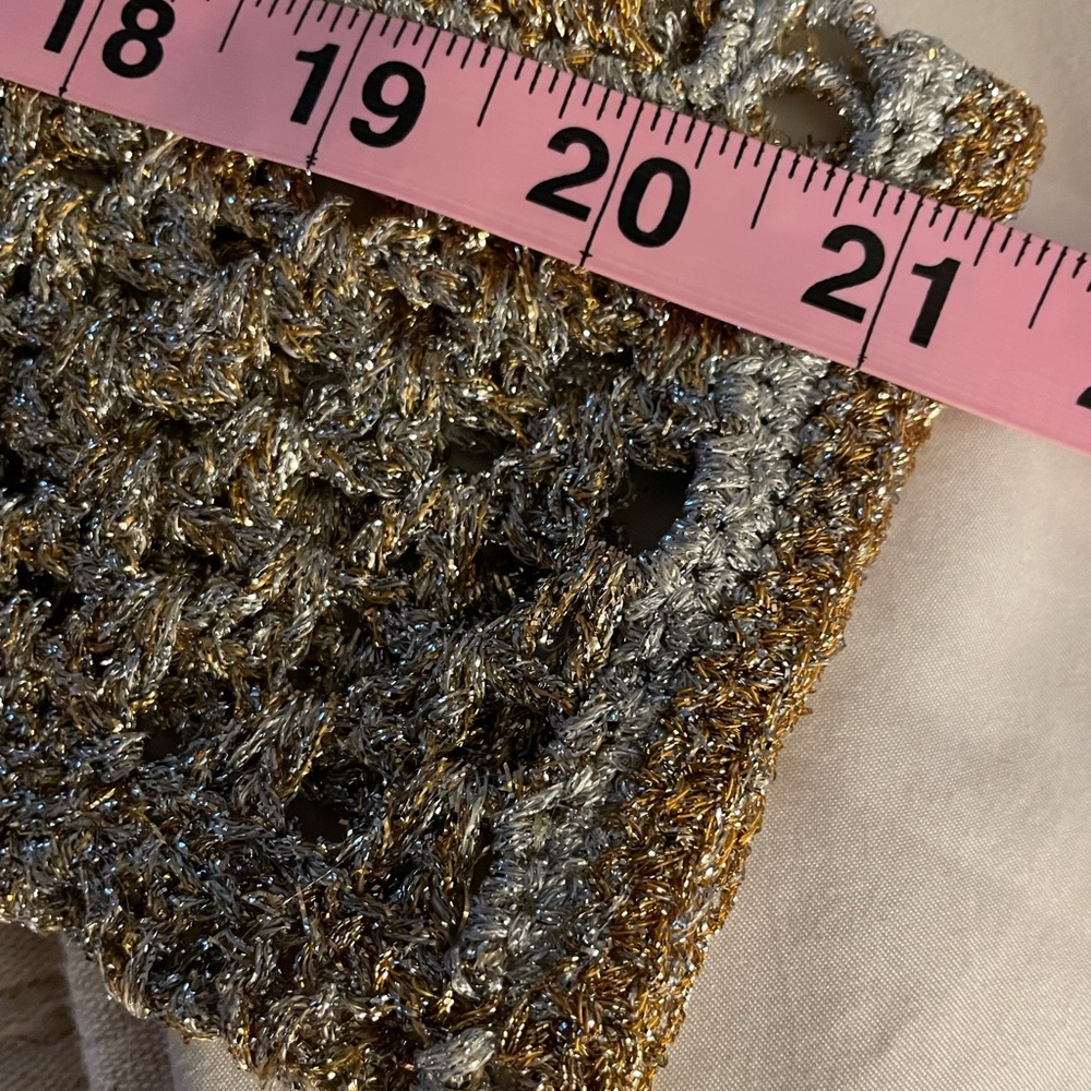 S: Luce Brett Paris Vintage French Designer Cardigan Sweater Gold/Silver - Picture 10 of 10